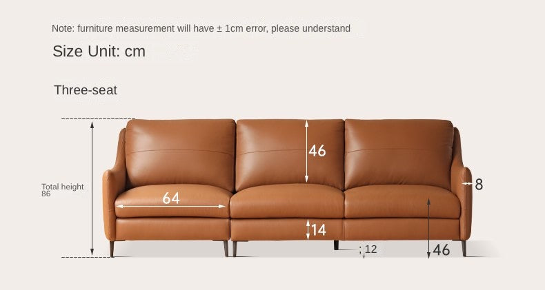 Leather Sofa Genuine Cowhide.
