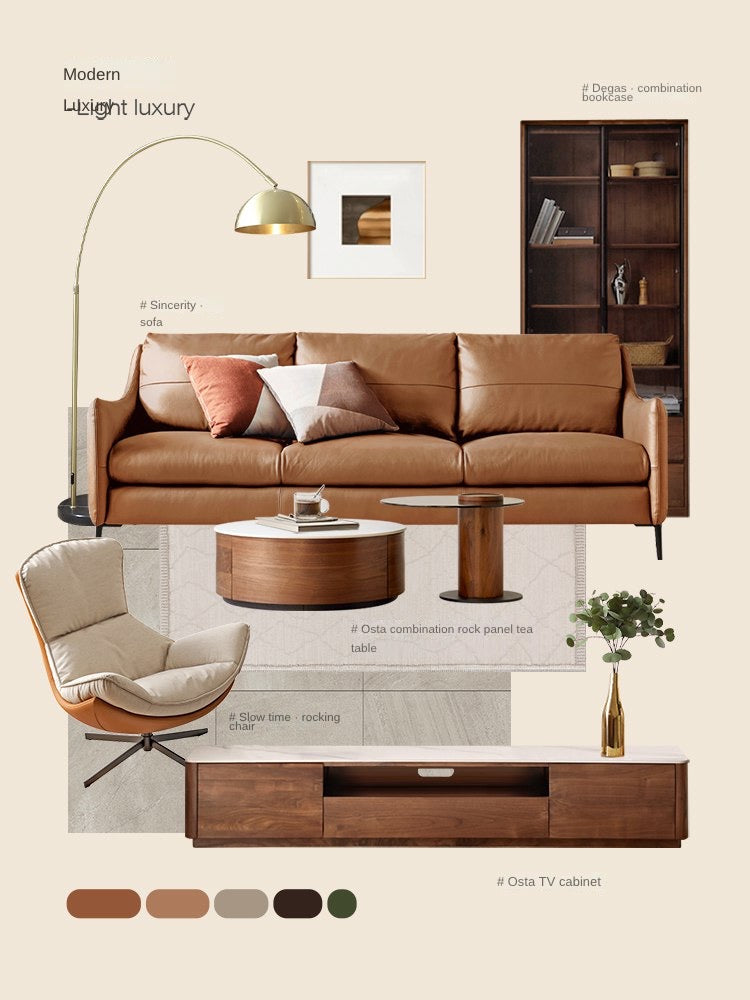 Leather Sofa Genuine Cowhide.