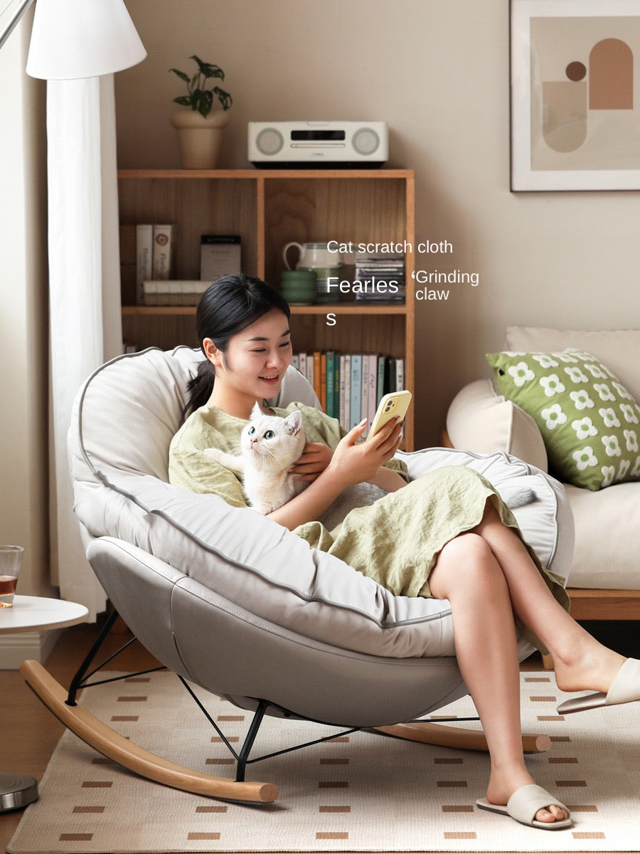 Beech Solid Wood Rocking Chair Baby Cotton