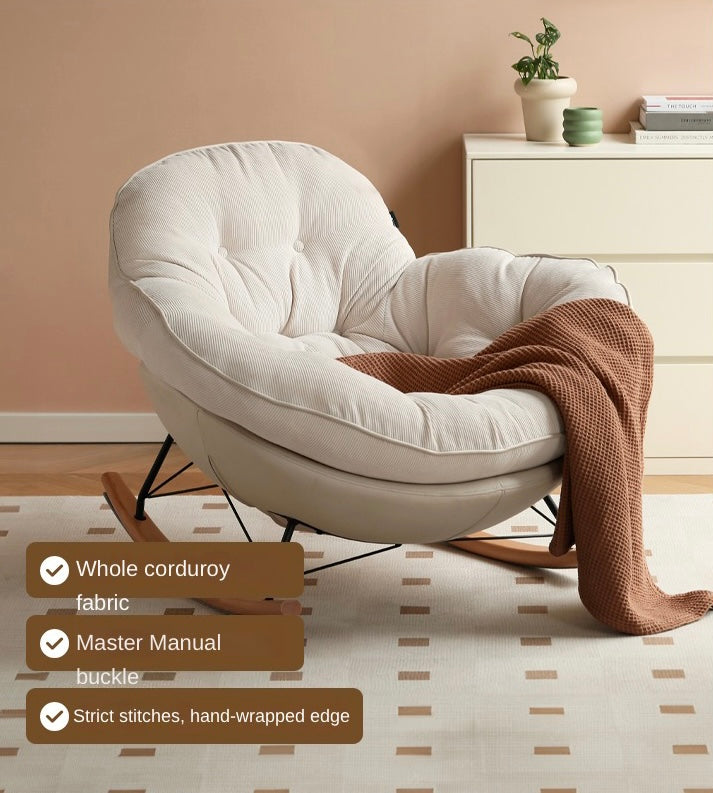 Beech Solid Wood Rocking Chair Baby Cotton