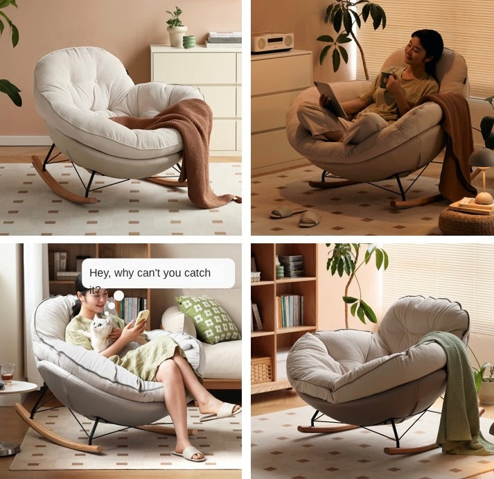 Beech Solid Wood Rocking Chair Baby Cotton