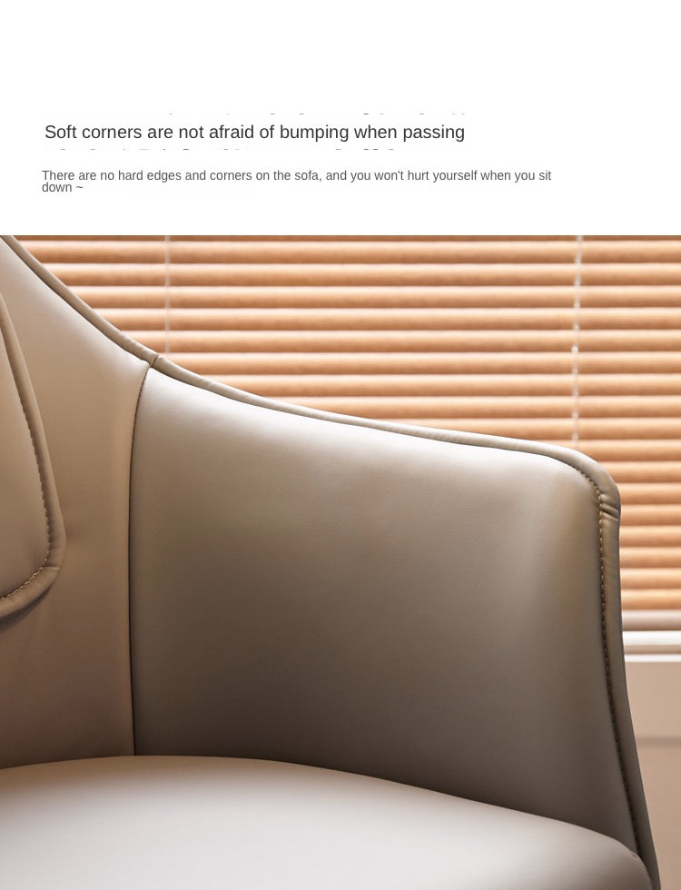 Beech Solid Wood Swivel Lounge Chair with Adjustable Backrest Rotate 360