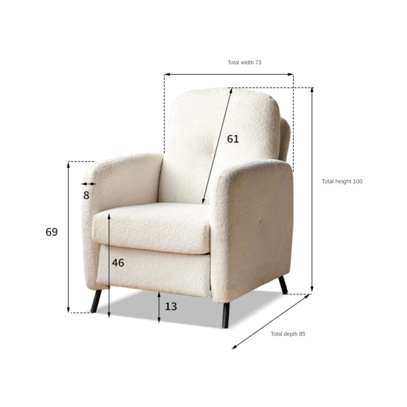 Automatically adjust Lamb Fleece Lounge "