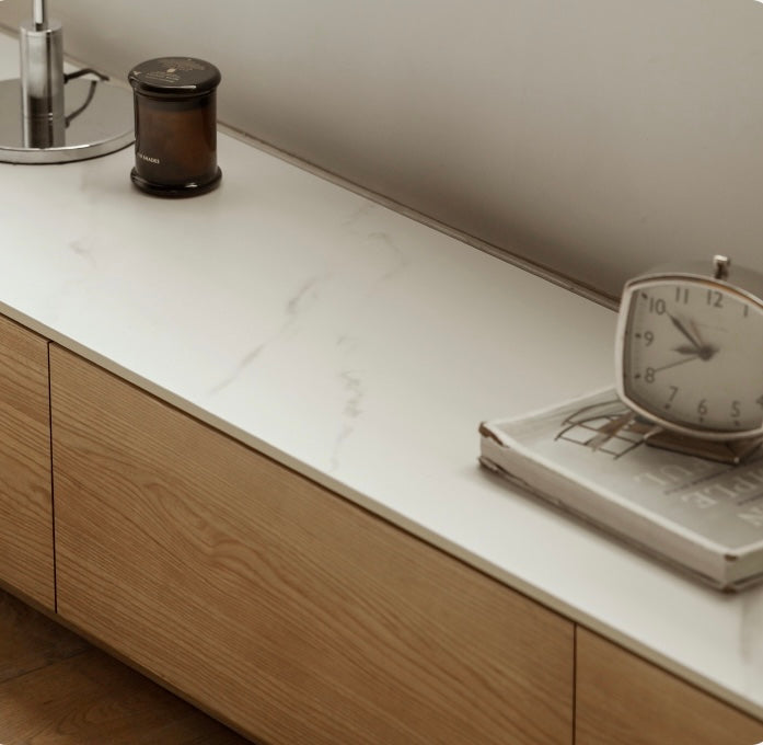 Ash,Oak Solid wood Rock floor TV cabinet Scandinavian "