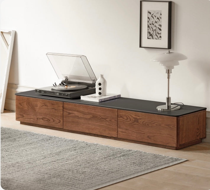 Ash,Oak Solid wood Rock floor TV cabinet Scandinavian "