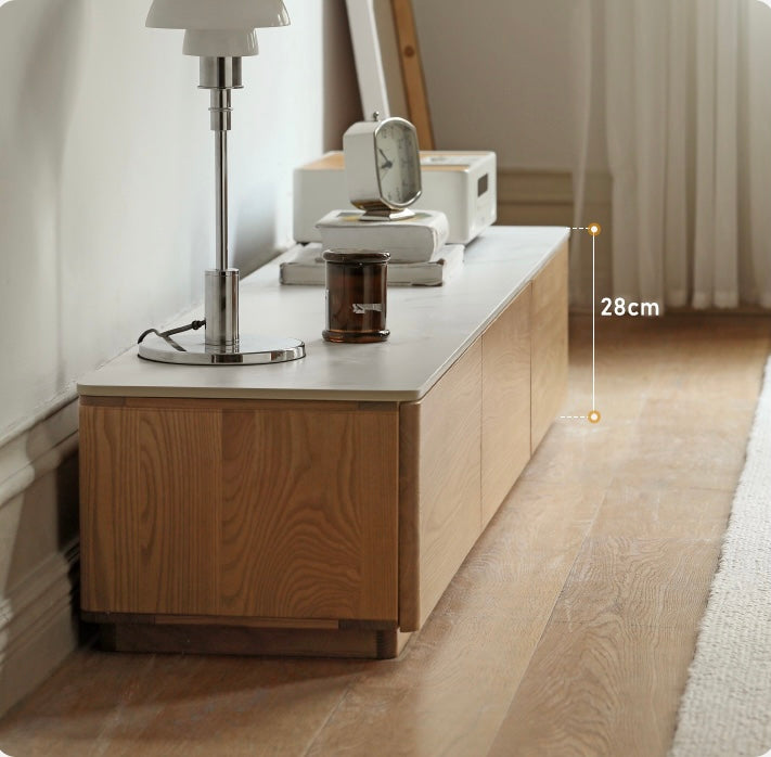 Ash,Oak Solid wood Rock floor TV cabinet Scandinavian "