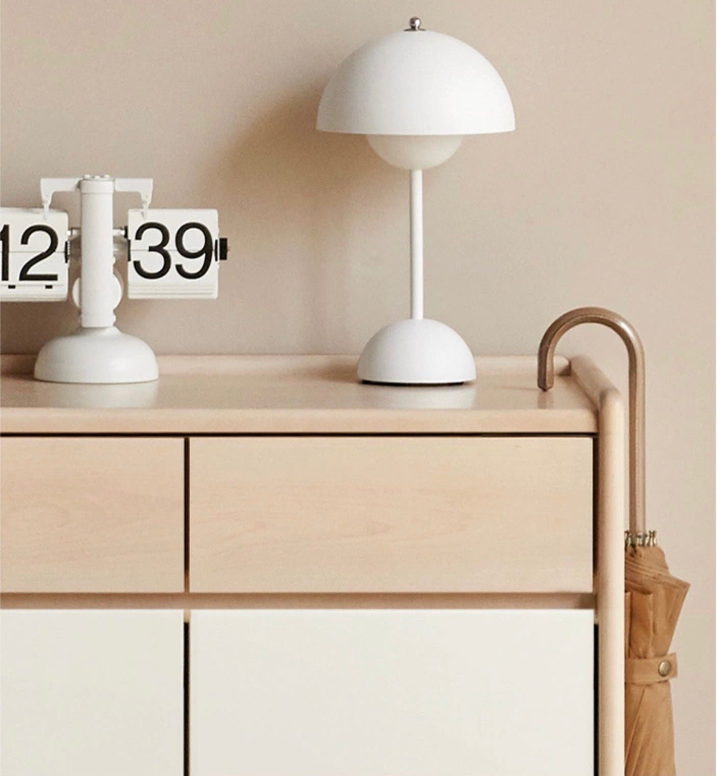 Beech Solid Wood Multi-Colored Shoe Cabinet