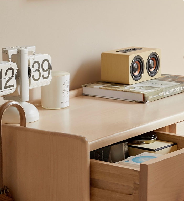 Beech Solid Wood Multi-Colored Shoe Cabinet
