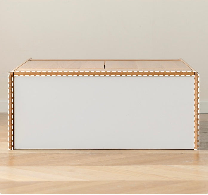 Oak Solid Wood Nordic Rock Slab Shoe Cabinet