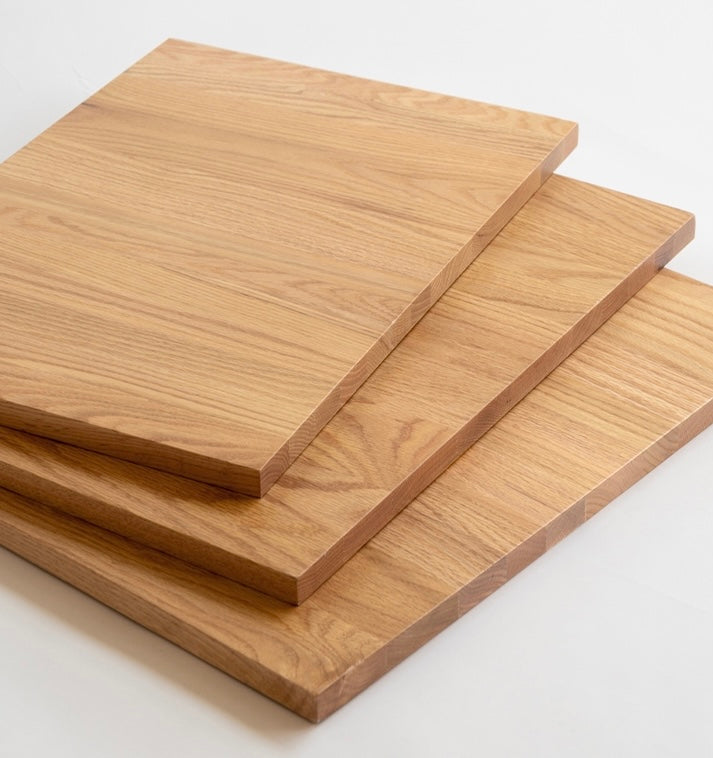 Oak Solid Wood, Solid Rubberwood Vanity Table Hidden Makeup Mirror.