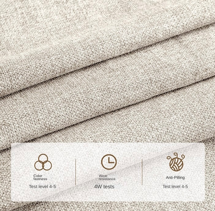 Fabric White Cream Style Sofa.