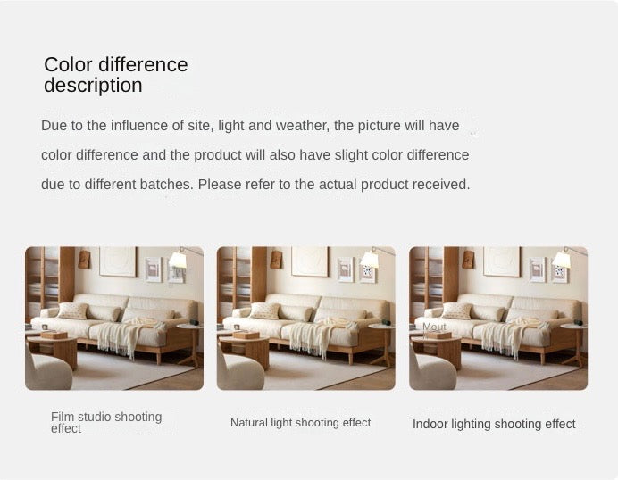 Oak Solid Wood Down Sofa.