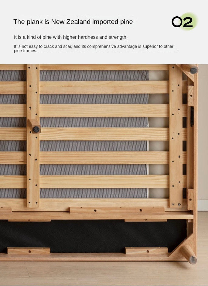 Oak Solid Wood Down Sofa.