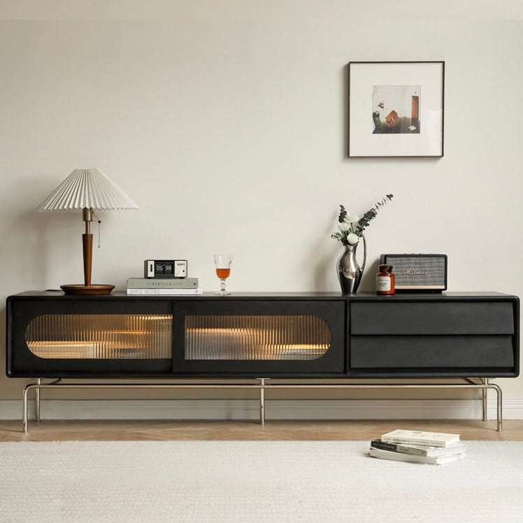 Oak Solid Wood Light French TV Cabinet.