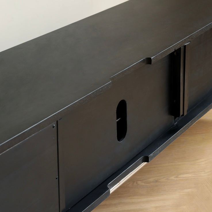 Oak Solid Wood Light French TV Cabinet.
