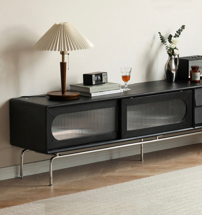 Oak Solid Wood Light French TV Cabinet.