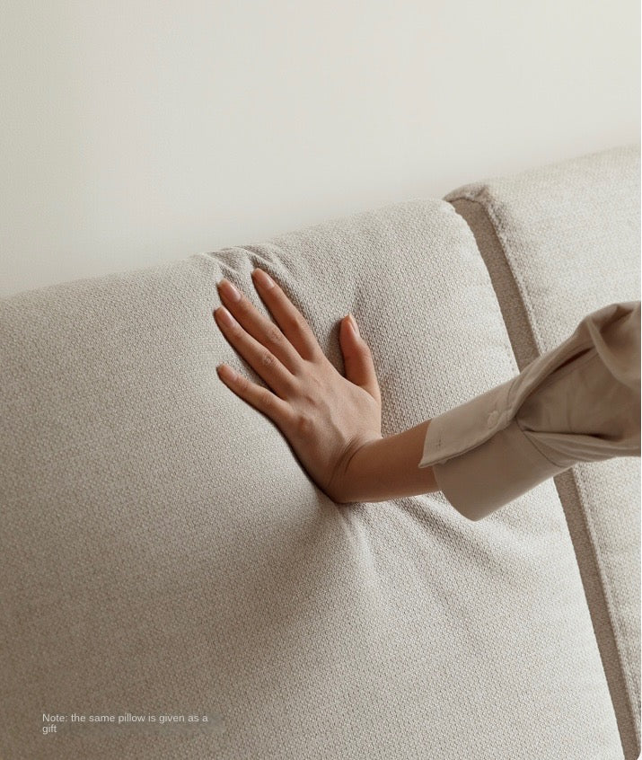 Oak, Ash Solid Wood Modern Nordic Fabric Sofa.