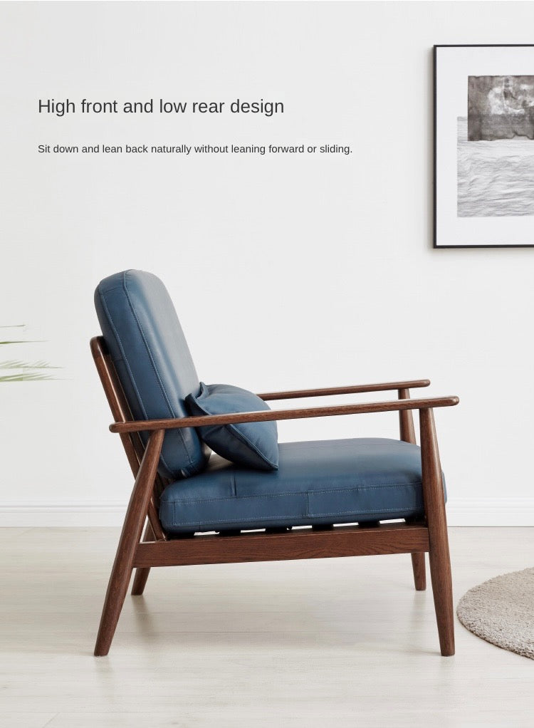 Oak Solid Wood Walnut Color Leisure Combination