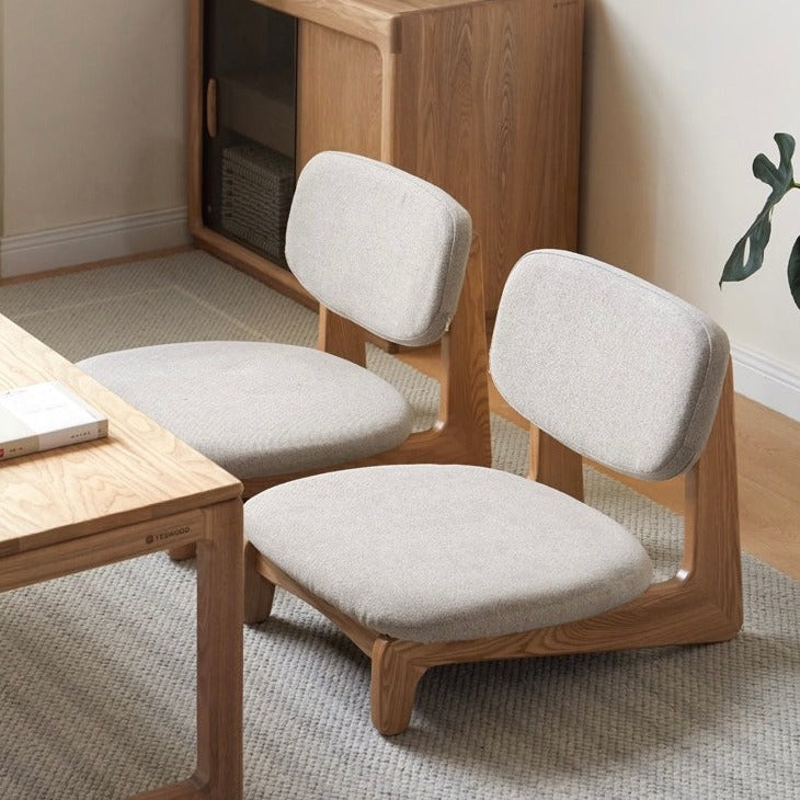 Oak Solid Wood Tea Chair Japanese Style