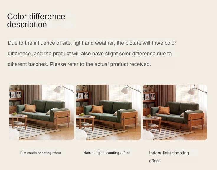 Cherry, Oak Solid Wood Antique Style Sofa.
