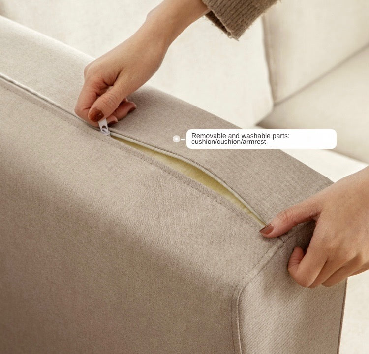 Oak, Poplar, Rubberwood, Beech Solid Wood Modern Fabric Sofa.