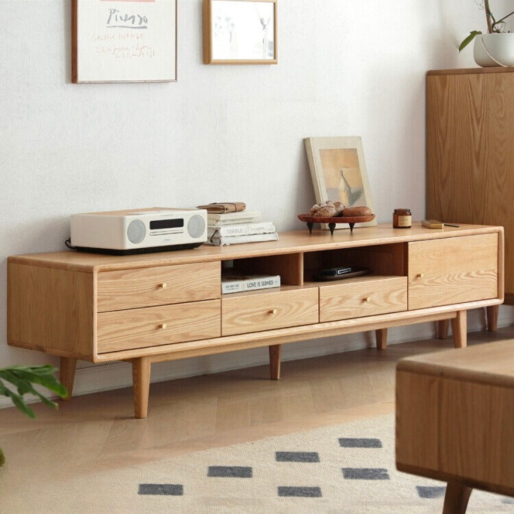 Oak Solid Wood TV Stand.