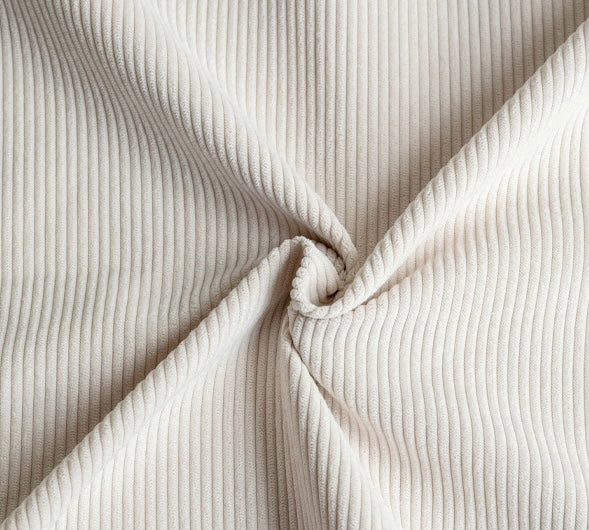 Fabric Sofa Cream Style White Goose Down.