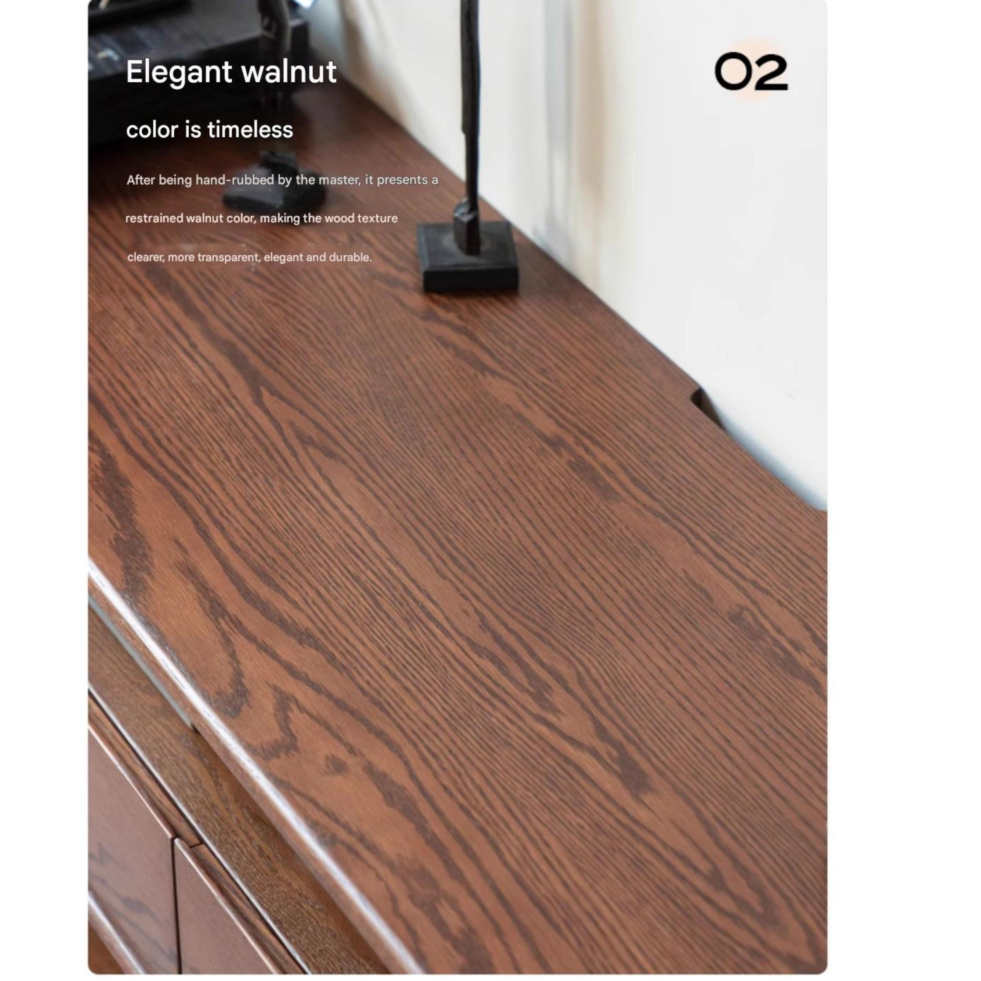 Oak Solid Wood Nordic Modern TV Stand