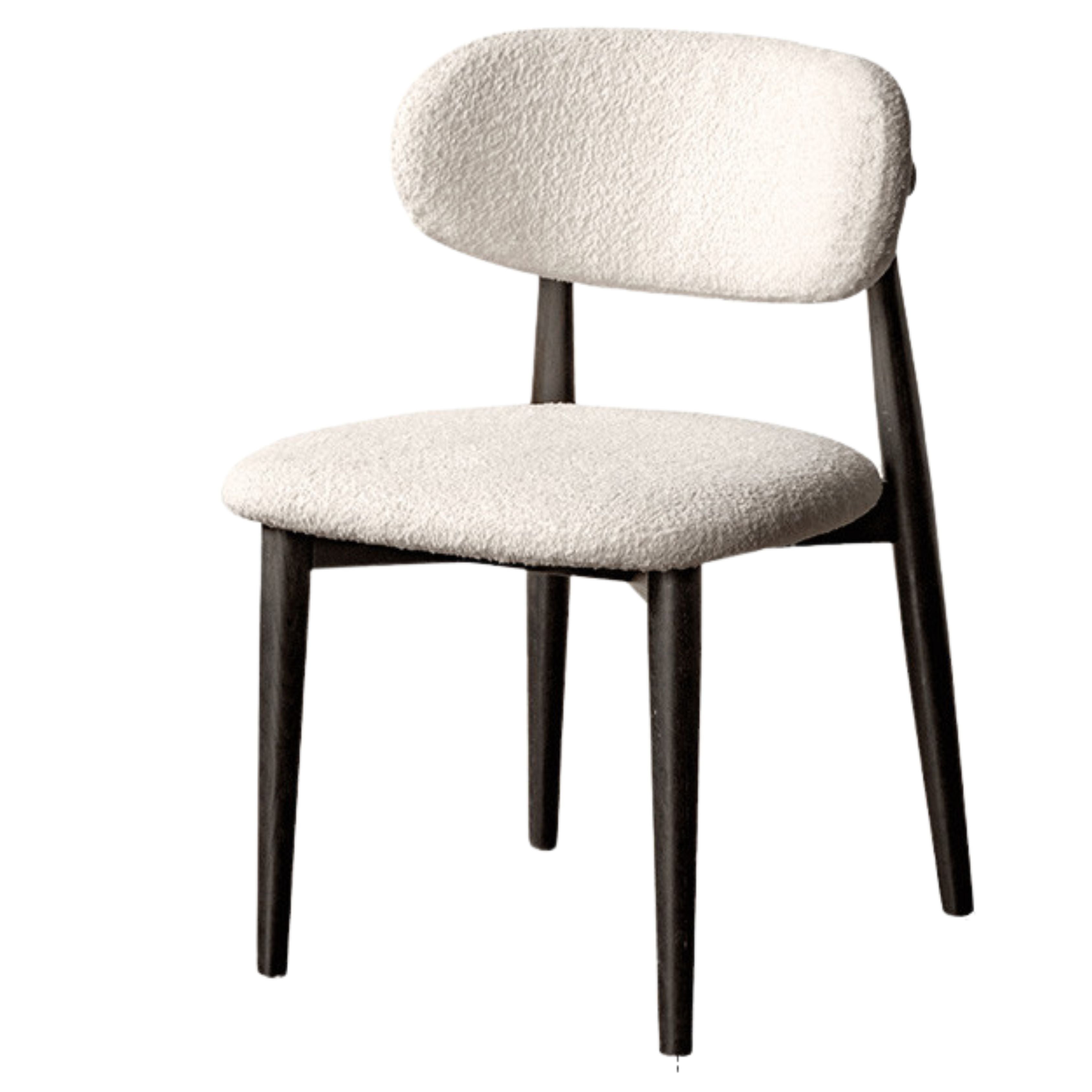 4 pcs set Black Walnut, Ash, Oak Solid Wood Lamb Velvet Cloud Cotton Dining Chair