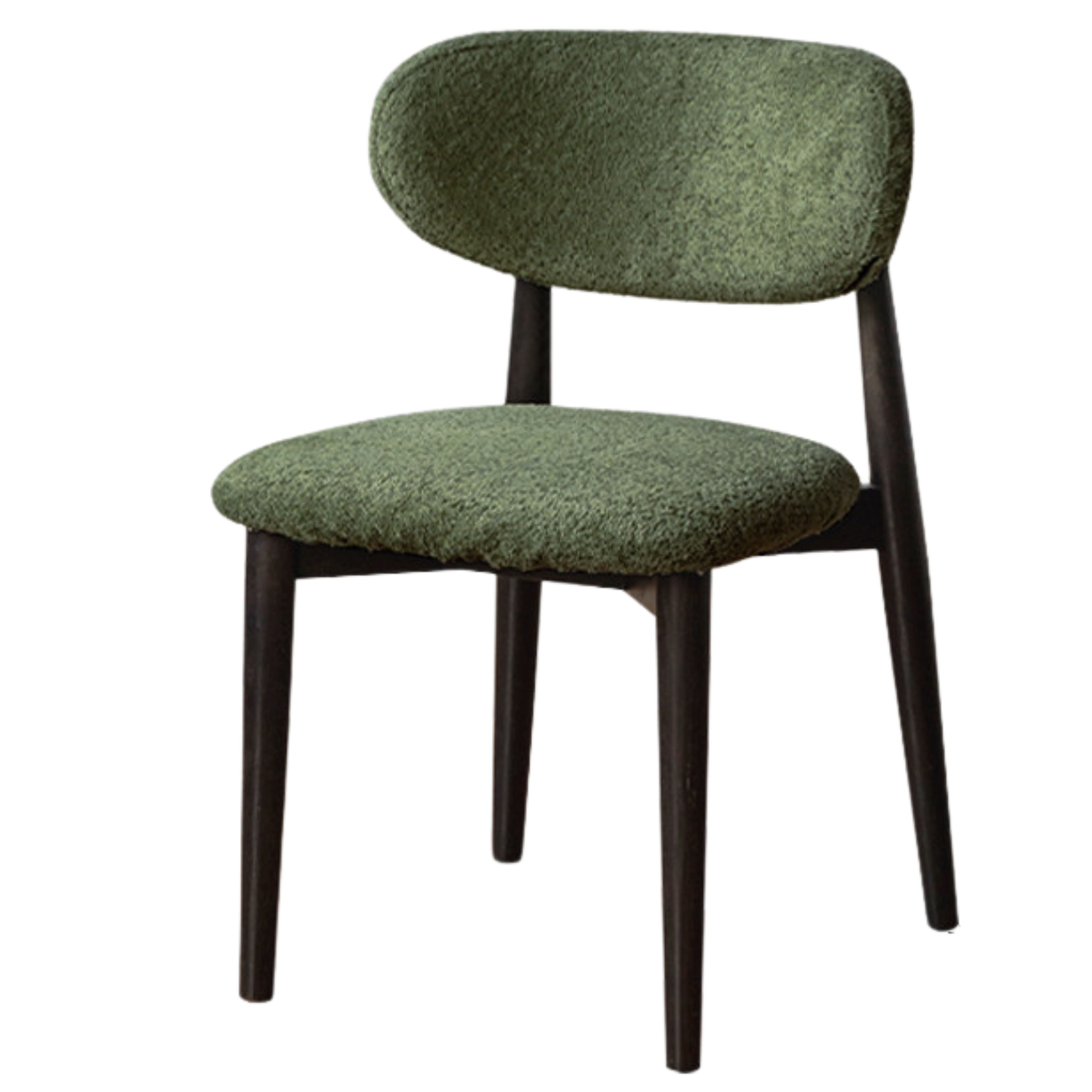 4 pcs set Black Walnut, Ash, Oak Solid Wood Lamb Velvet Cloud Cotton Dining Chair