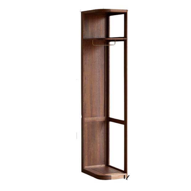 Black Walnut Solid Wood Wardrobe Modern Simple