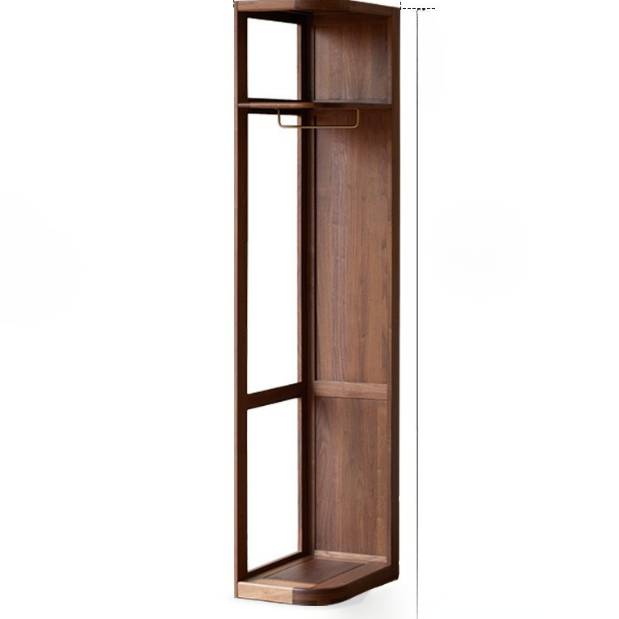 Black Walnut Solid Wood Wardrobe Modern Simple