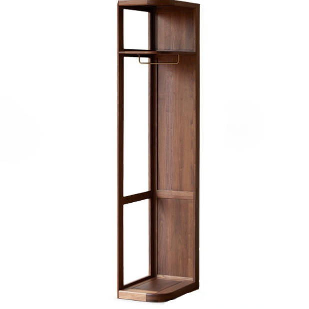 Black Walnut Solid Wood Wardrobe Modern Simple