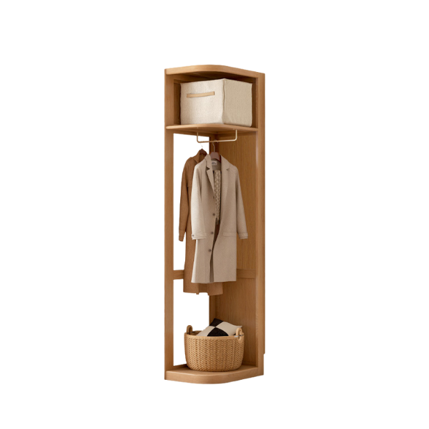 Oak Solid Wood Modern Storage Wardrobe