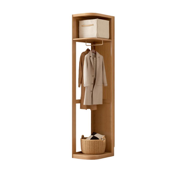 Oak Solid Wood Modern Storage Wardrobe