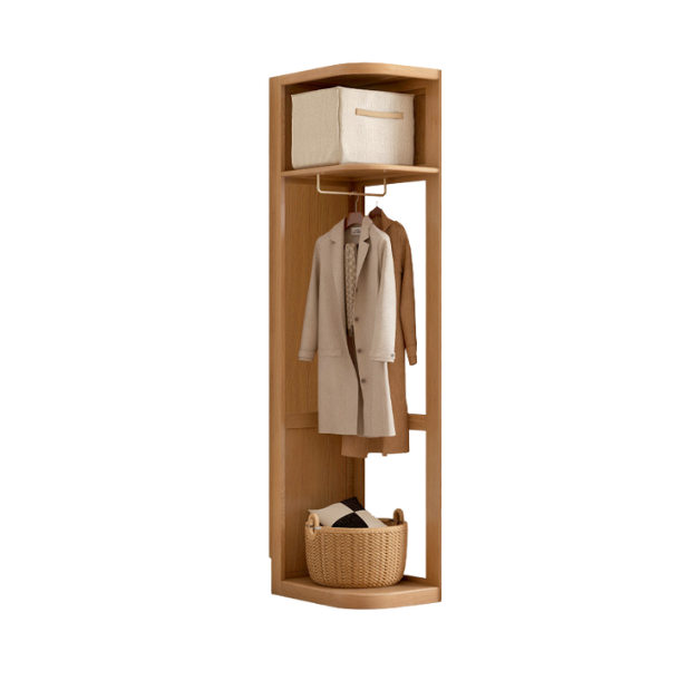 Oak Solid Wood Modern Storage Wardrobe