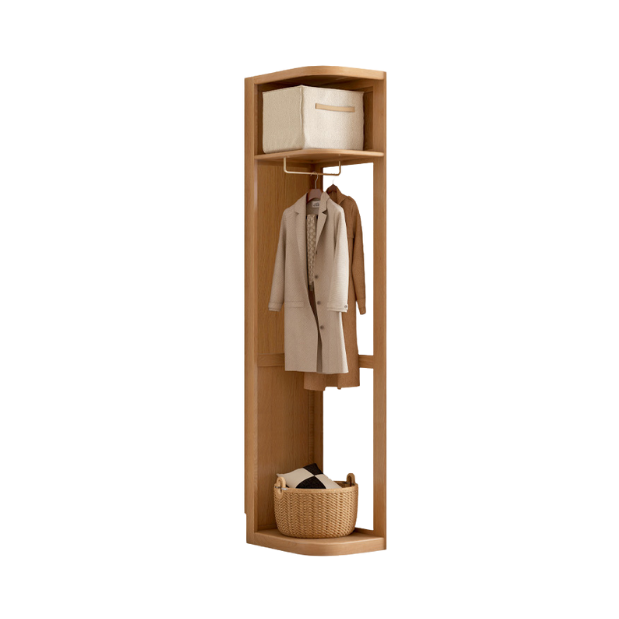 Oak Solid Wood Modern Storage Wardrobe