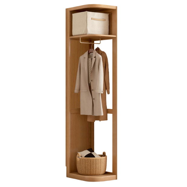 Oak, Pine Solid Wood Wardrobe