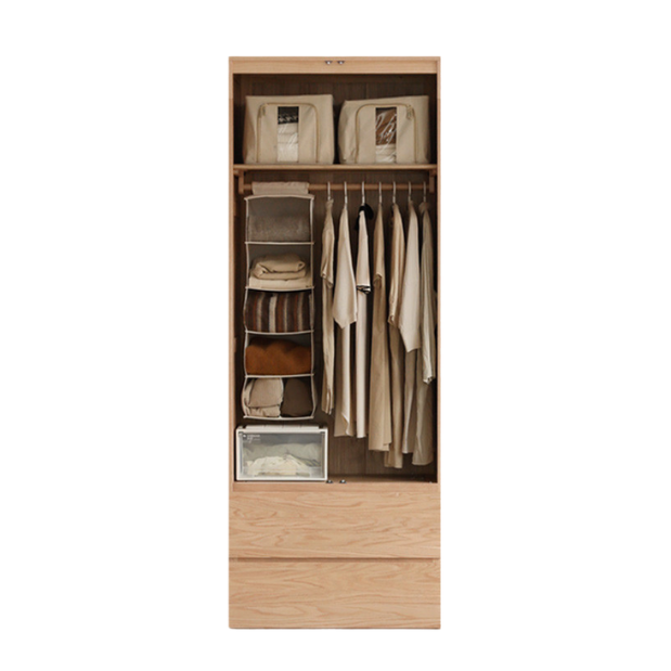 Oak, Ash Solid Wood Sectional Wardrobe