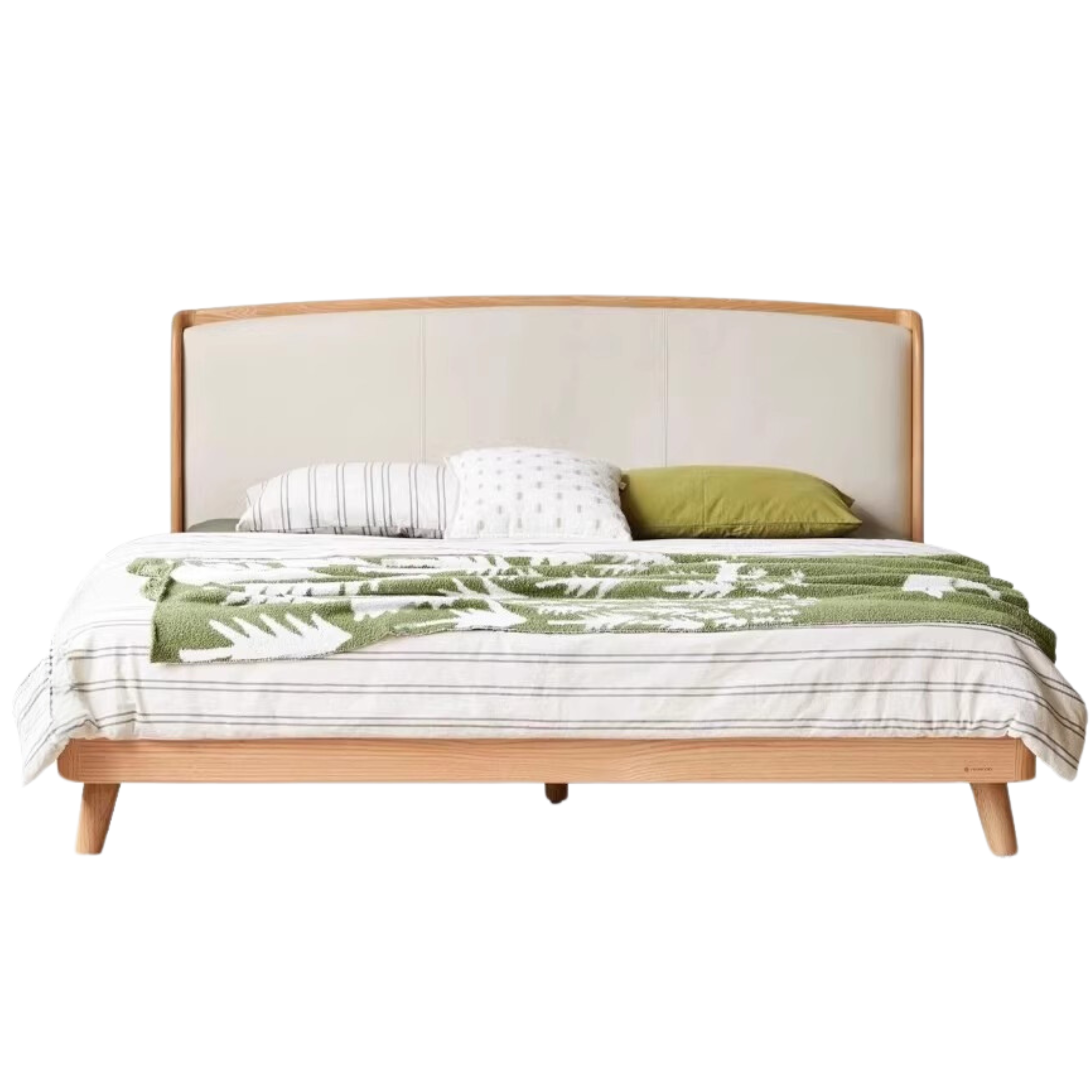 Sandalwood , Black Walnut, Oak Solid Wood First Layer Yellow Cowhide Leather,Technical Cloth