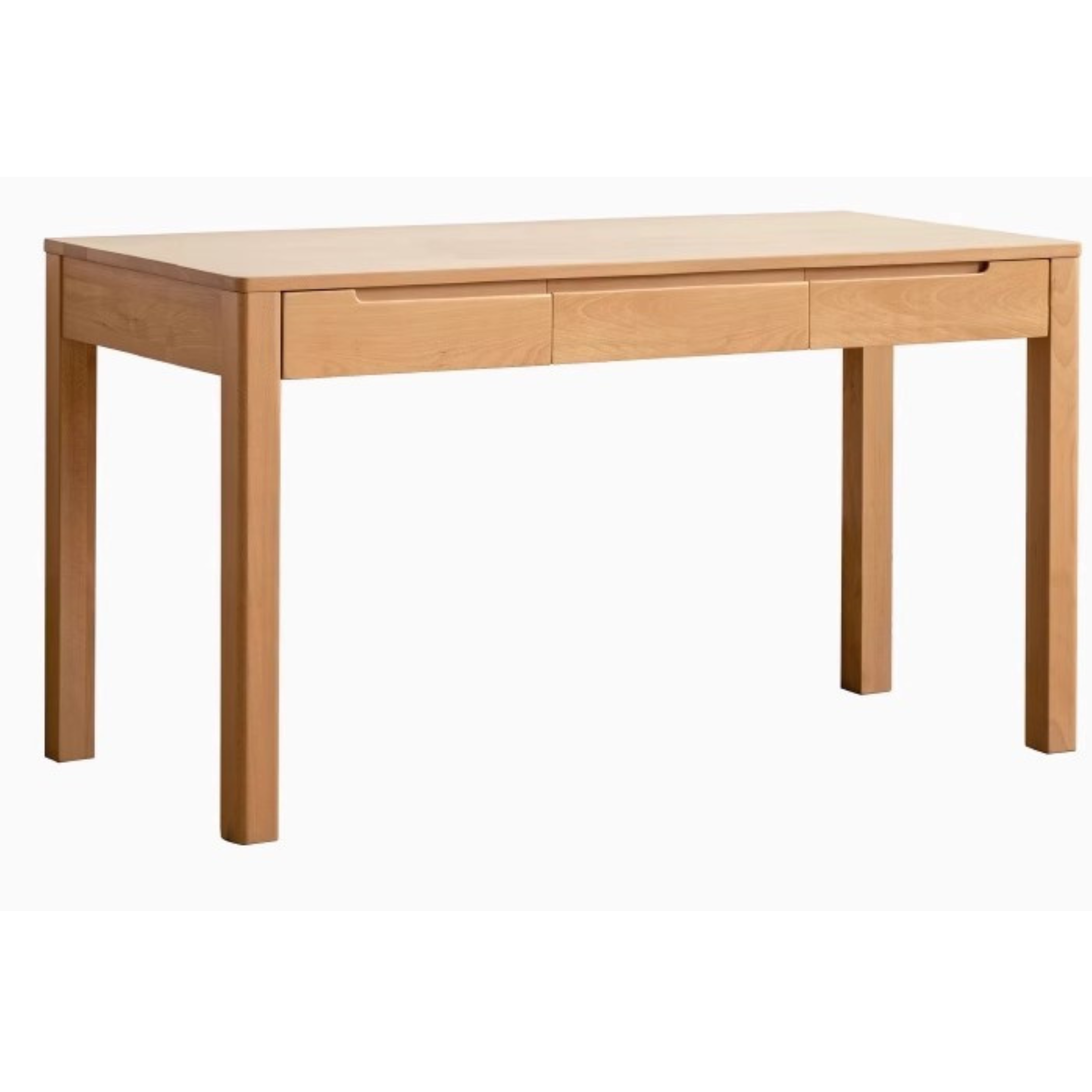 Beech Solid Wood Study Computer Office Desk