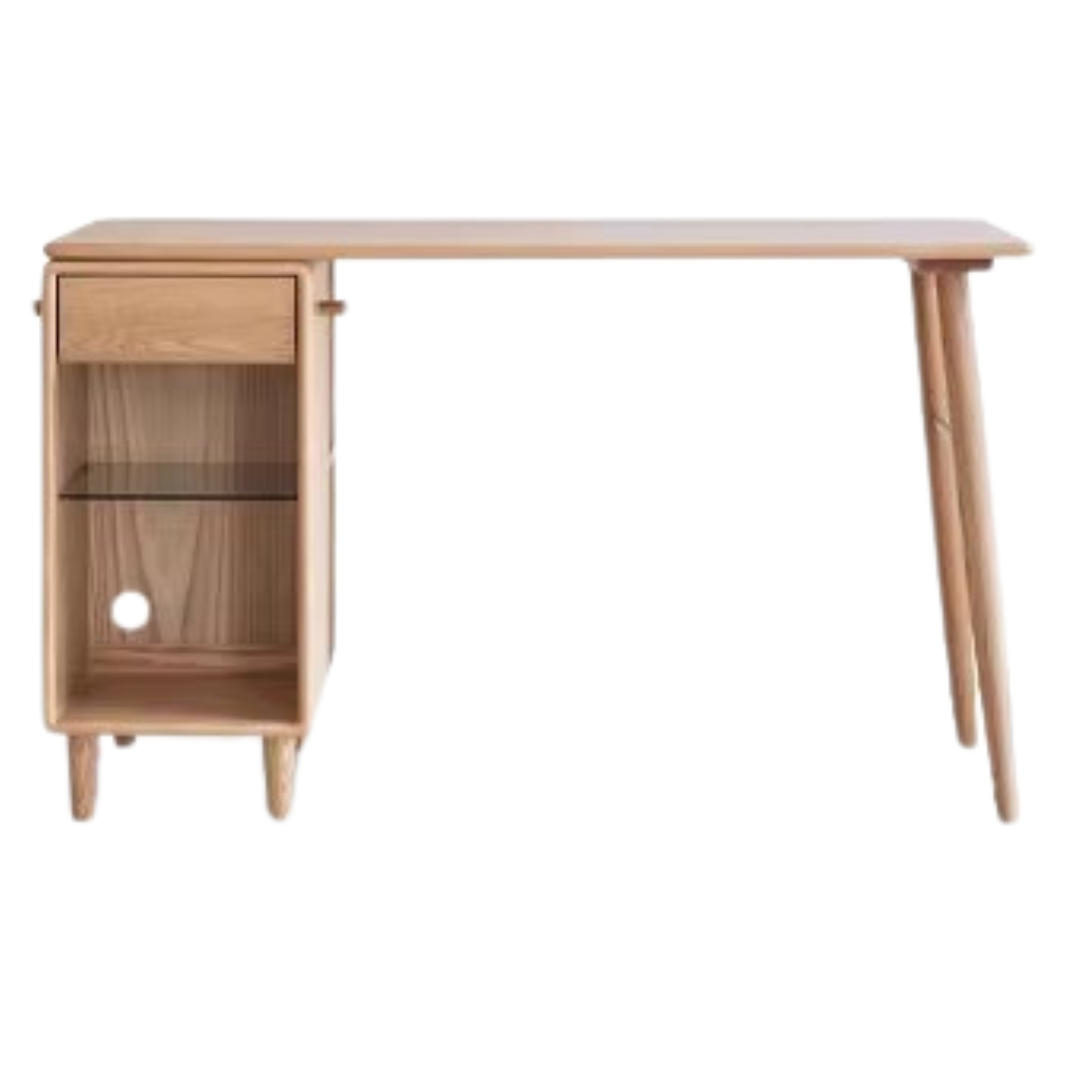 Oak, Solid Rubberwood Double Office Desk