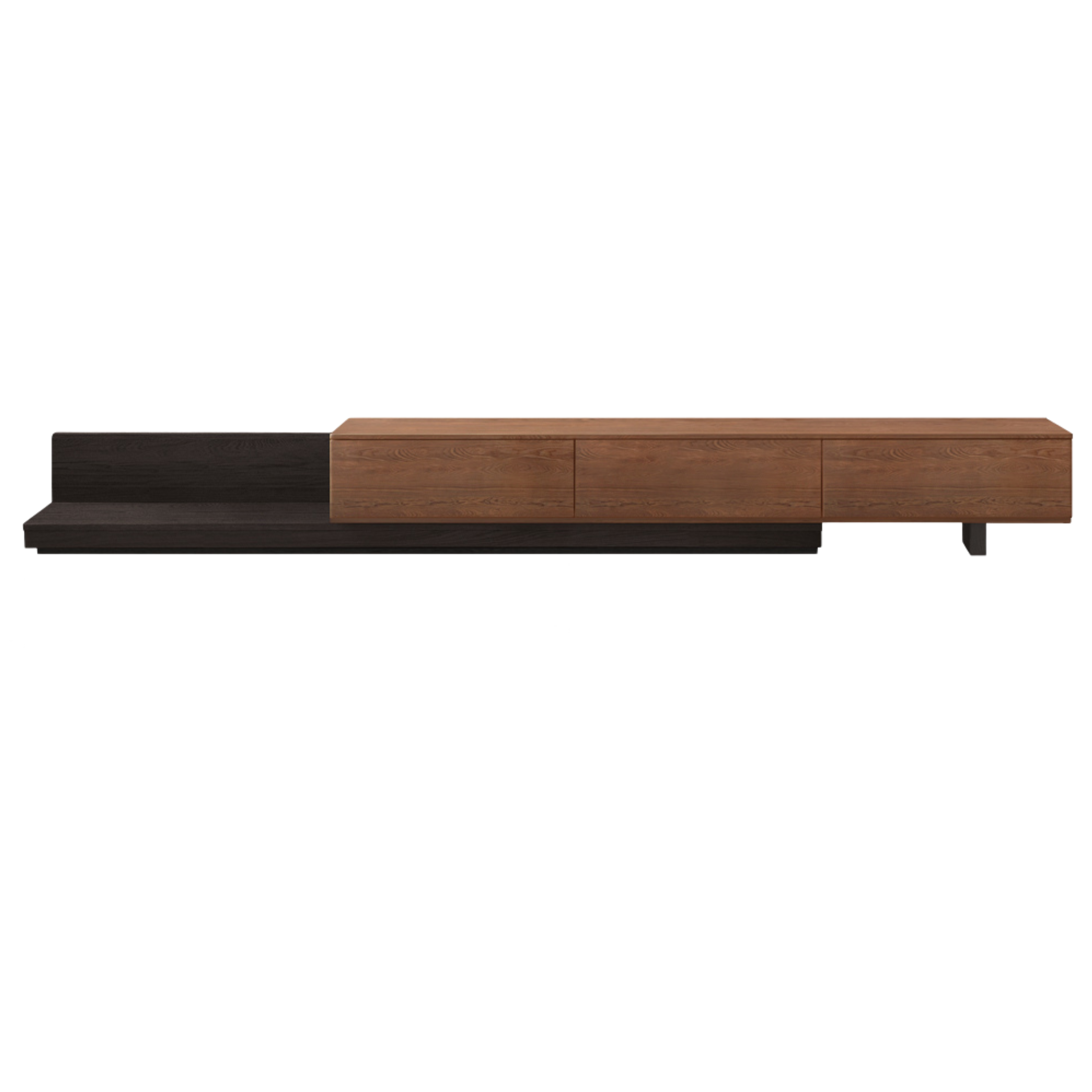 Oak, Ash, Poplar Solid Wood Retractable Floor TV Cabinet.