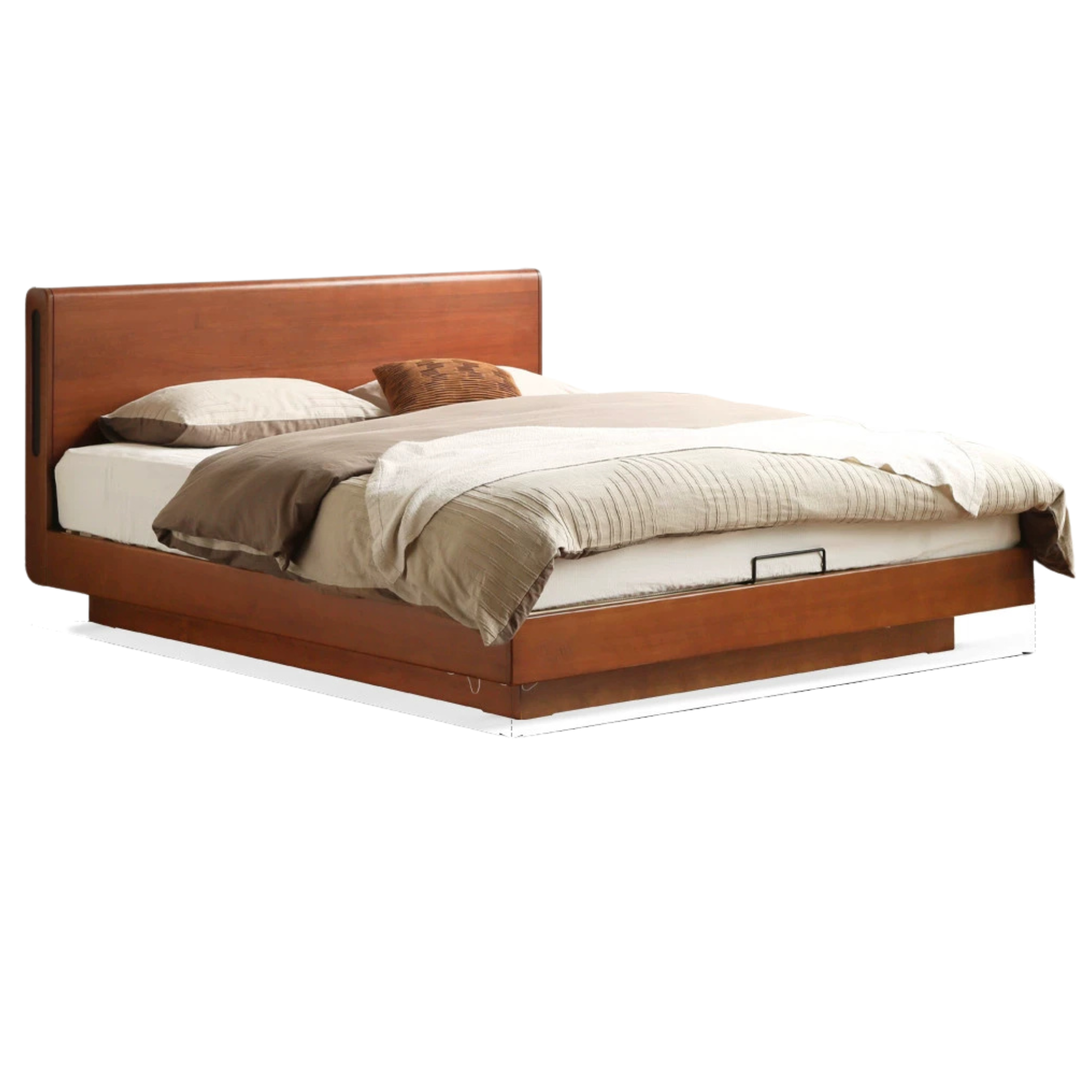 Poplar Solid Wood Box Storage Bed.