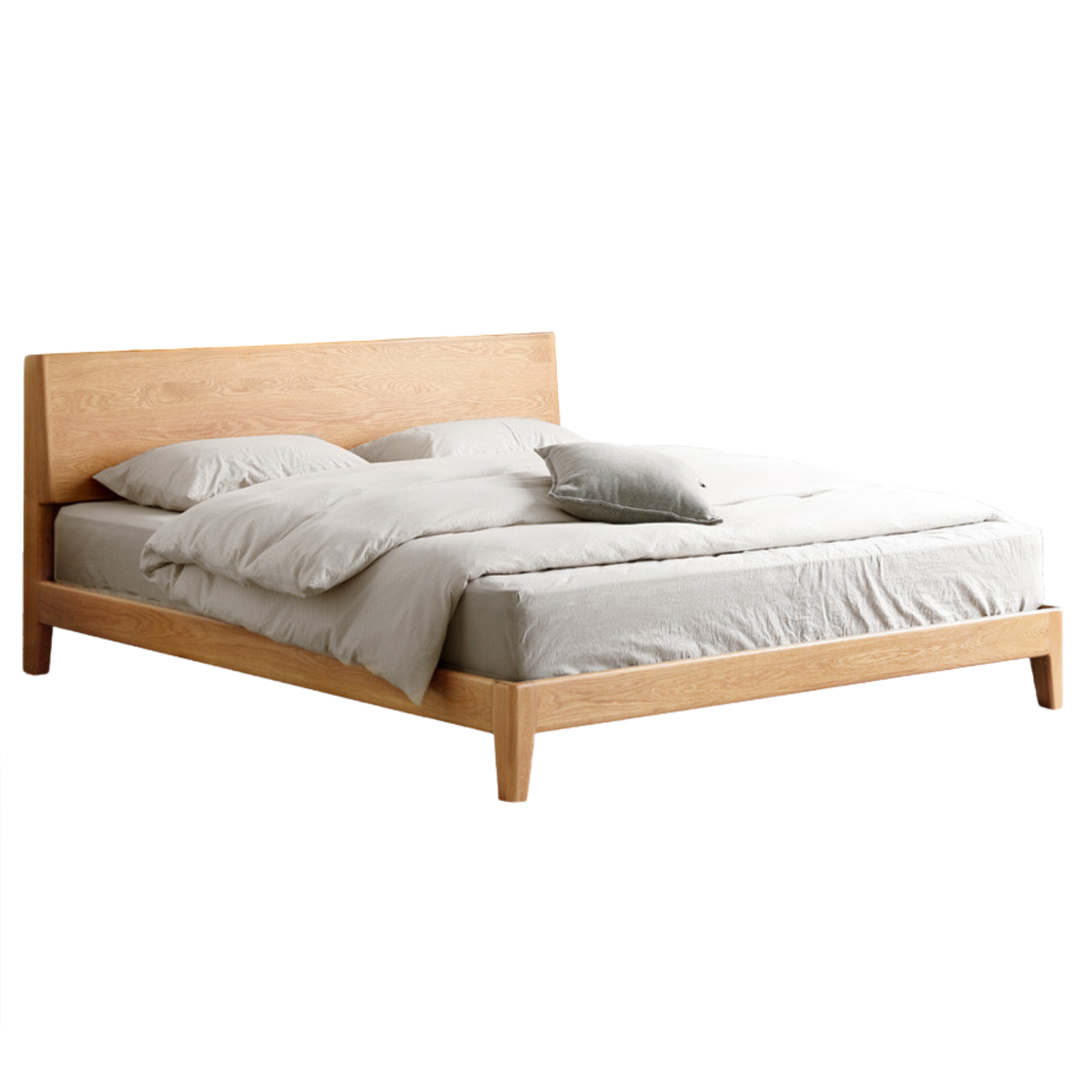 Oak Solid Wood with LED Light Bed