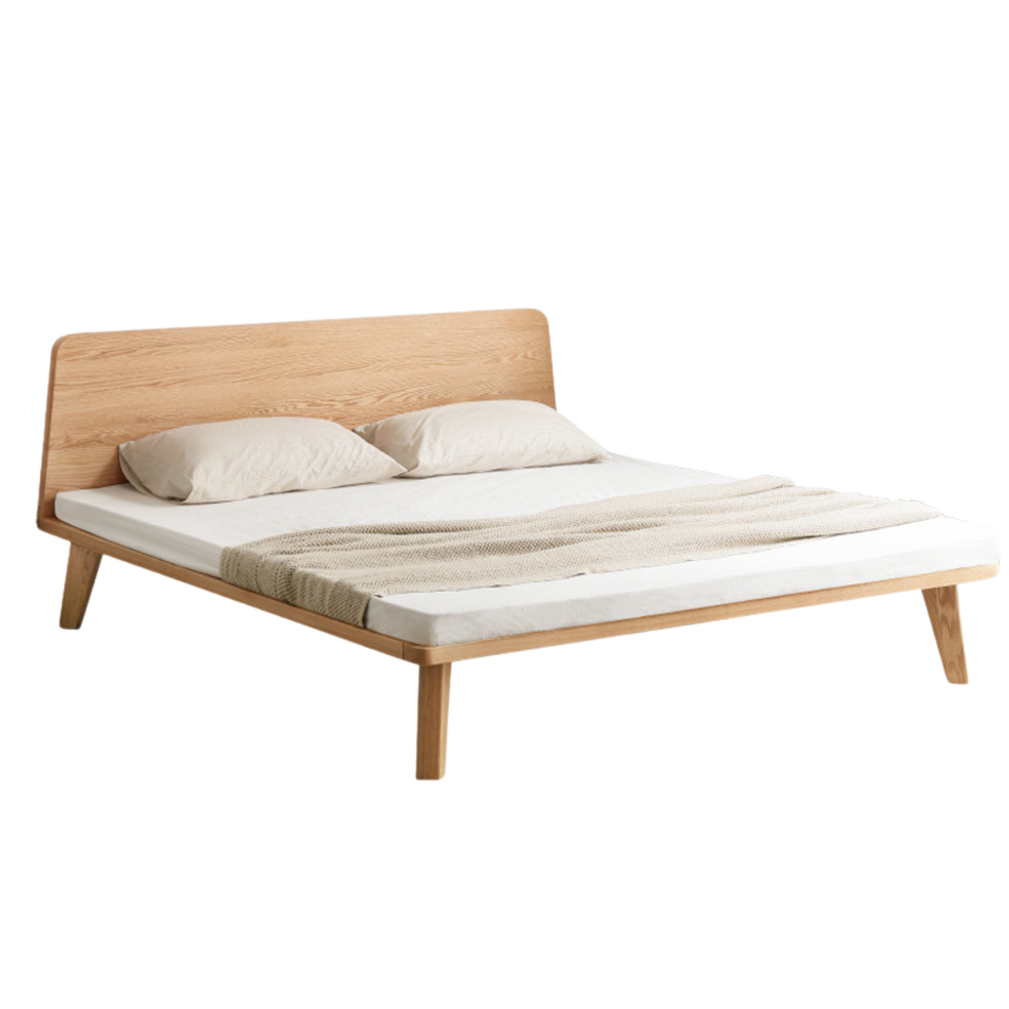 Oak Solid Wood Bed