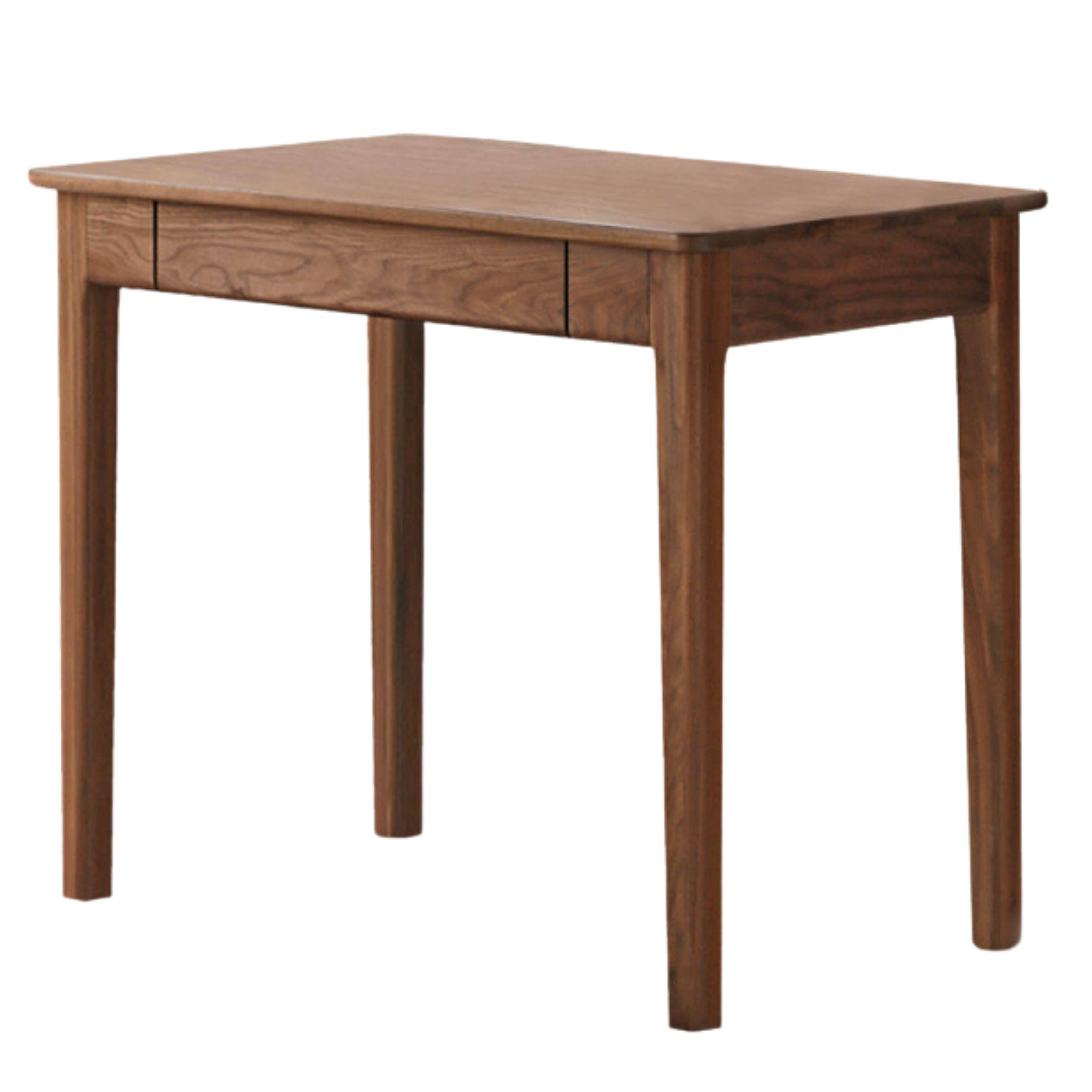 Black Walnut Solid Wood Desk With Drawers