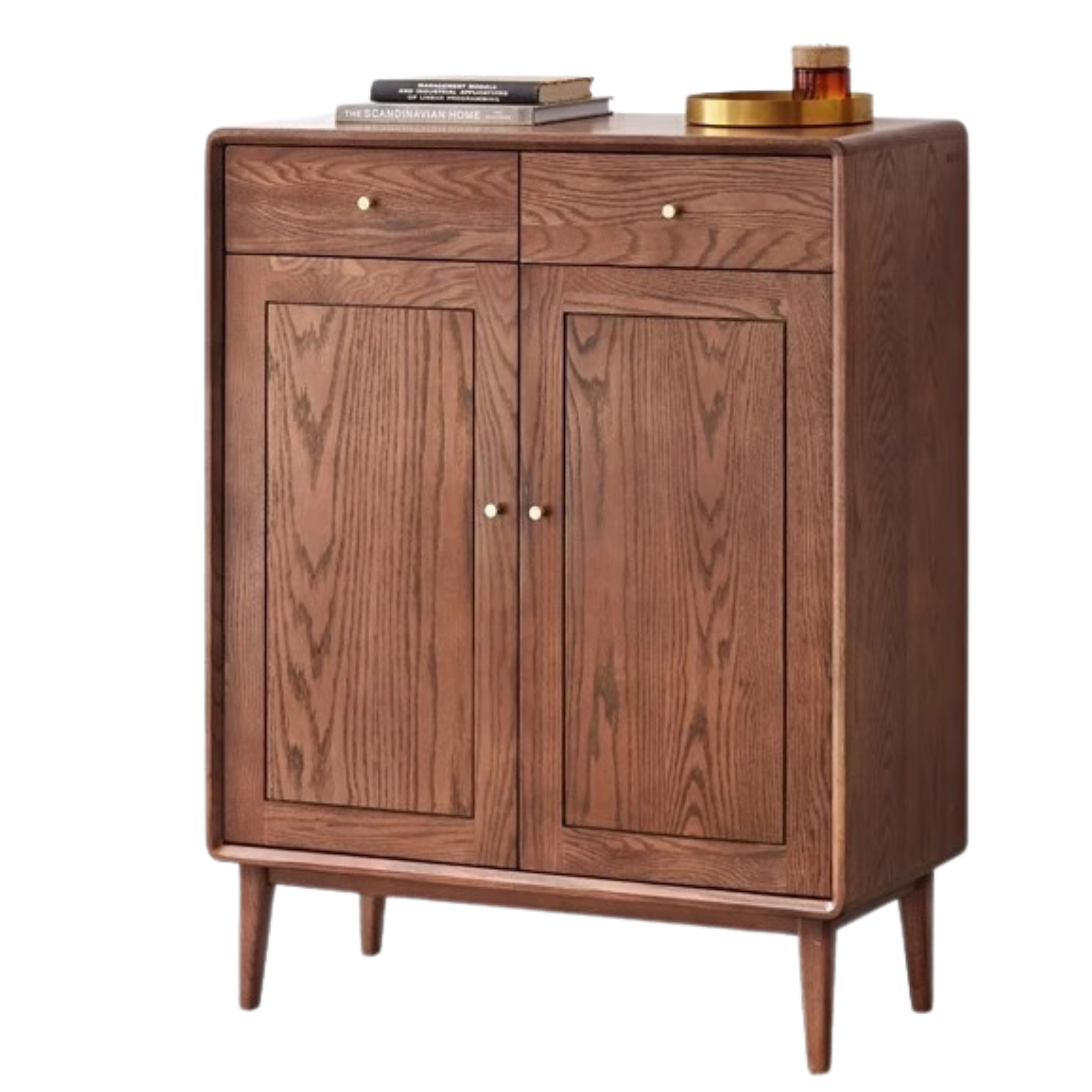 Oak Solid Wood Shoe Cabinet