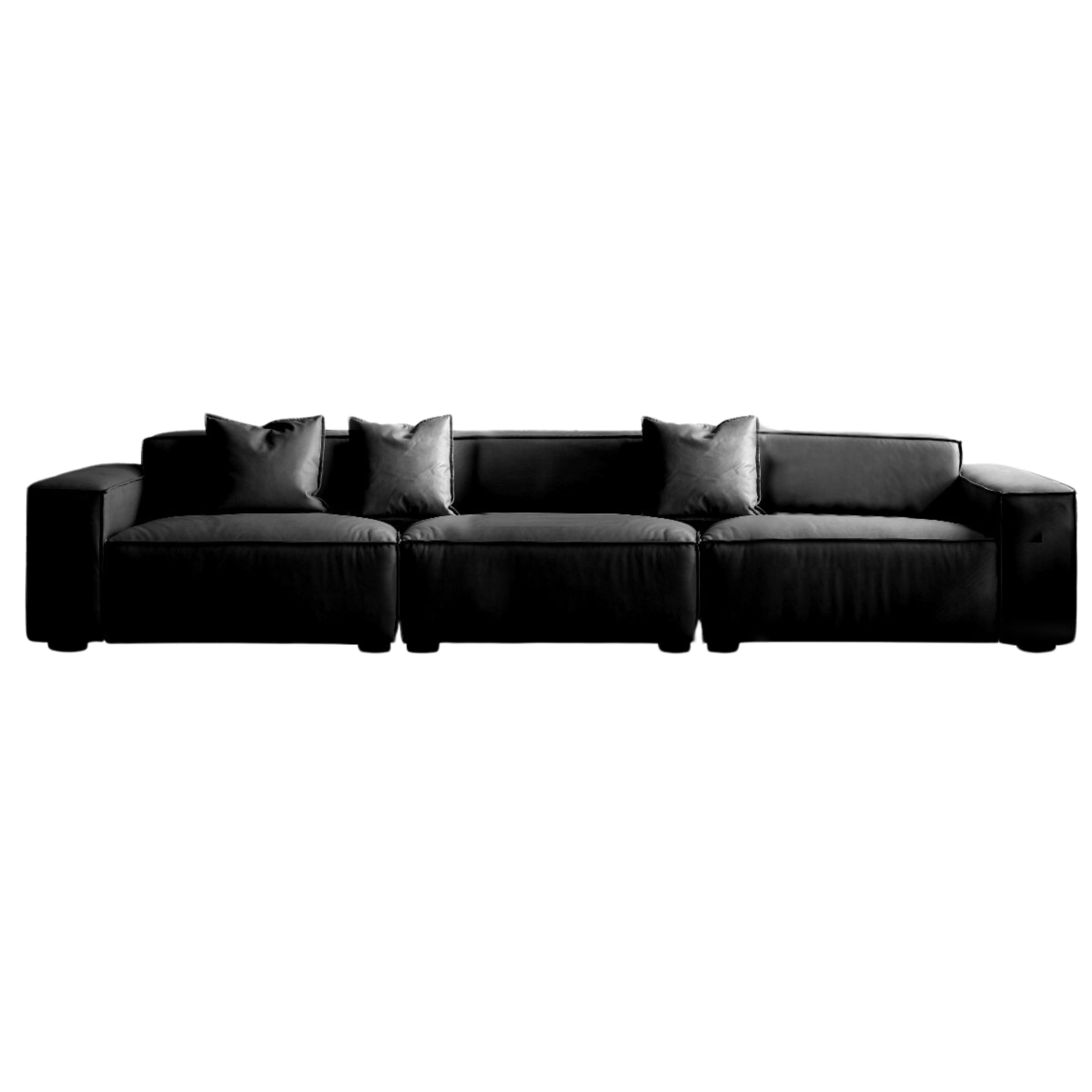 First Layer Cowhide Leather Sofa.