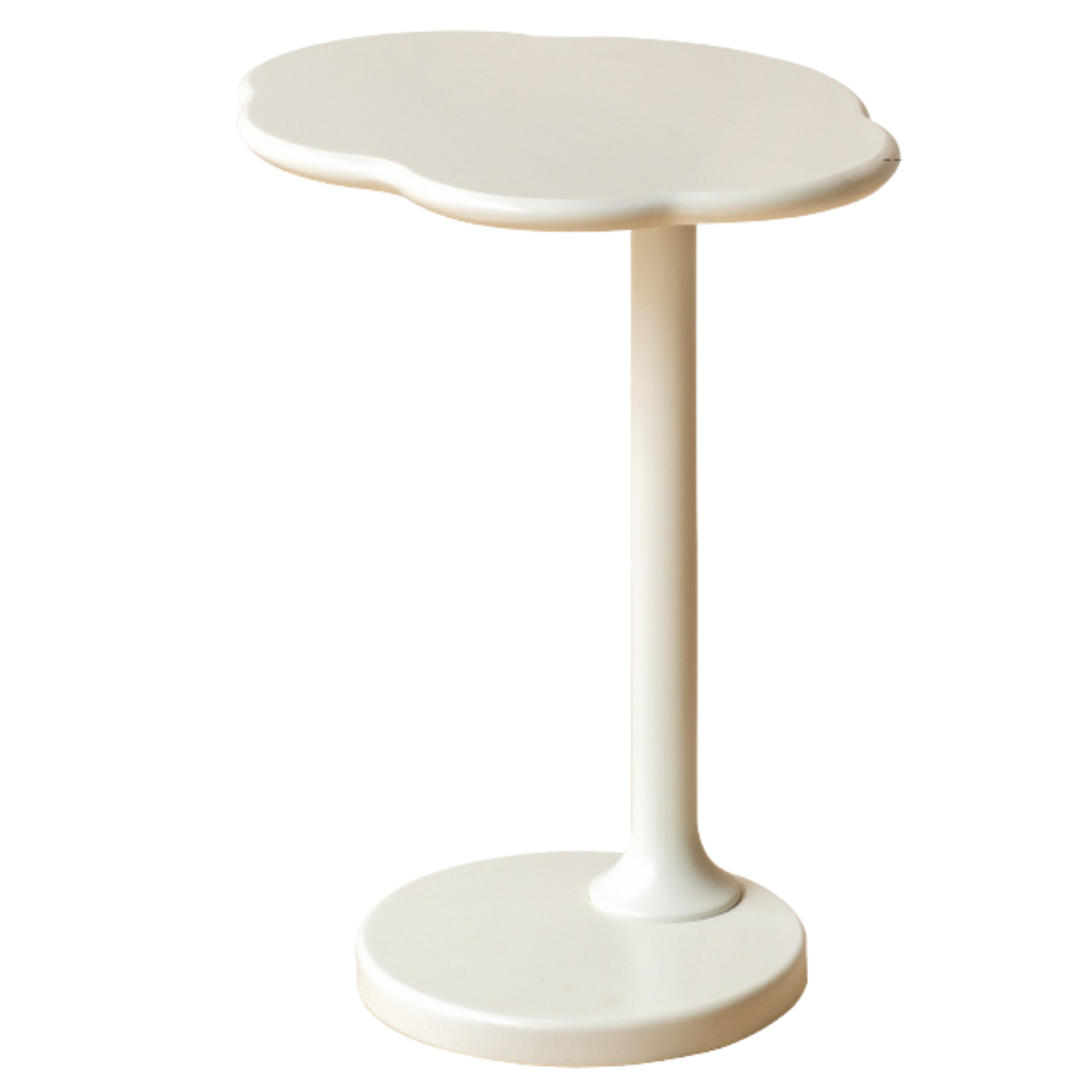 Rubberwood Solid Wood Cloud Side Table